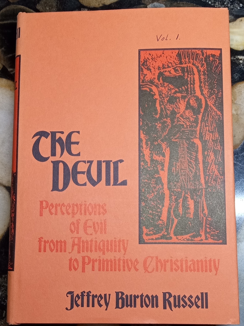 The Devil by Jeffrey Burton Russell - Orange Cover - Hardback - 1981 Printing